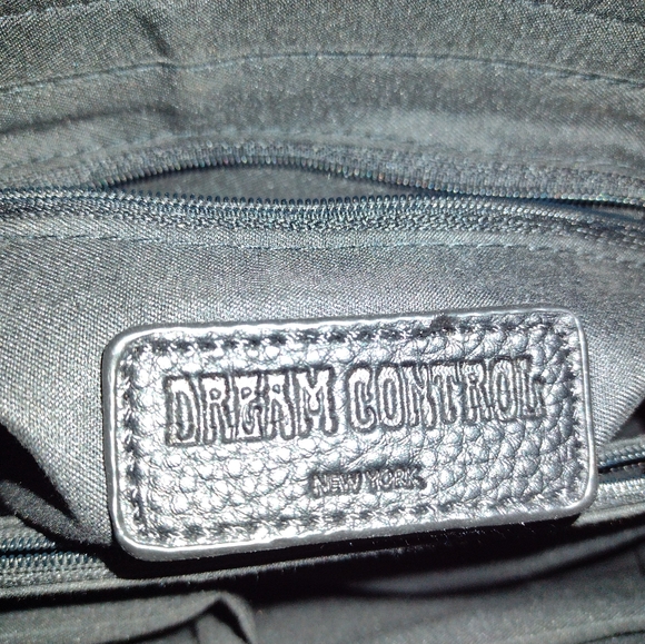 Brand New- Black Vegan Leather Handbag with Bow- DREAM CONTROL New York - Picture 2 of 6